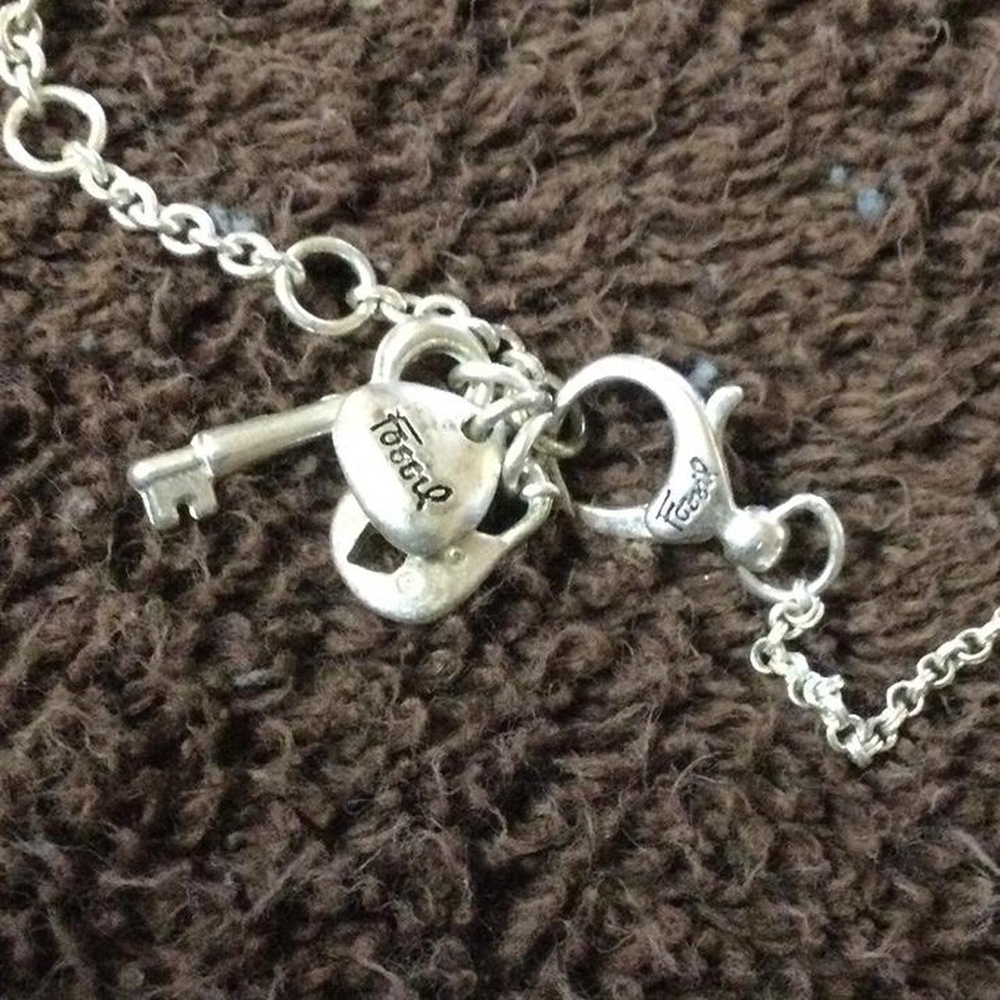 Fossil Bird Necklace and Earring Set - Picture 3 of 4